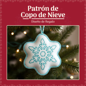 patron de bordado de copo de nieve