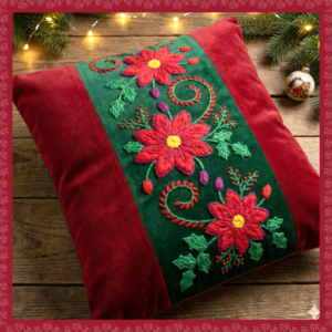 EBOOK - Cojín Navideño con Franja Central