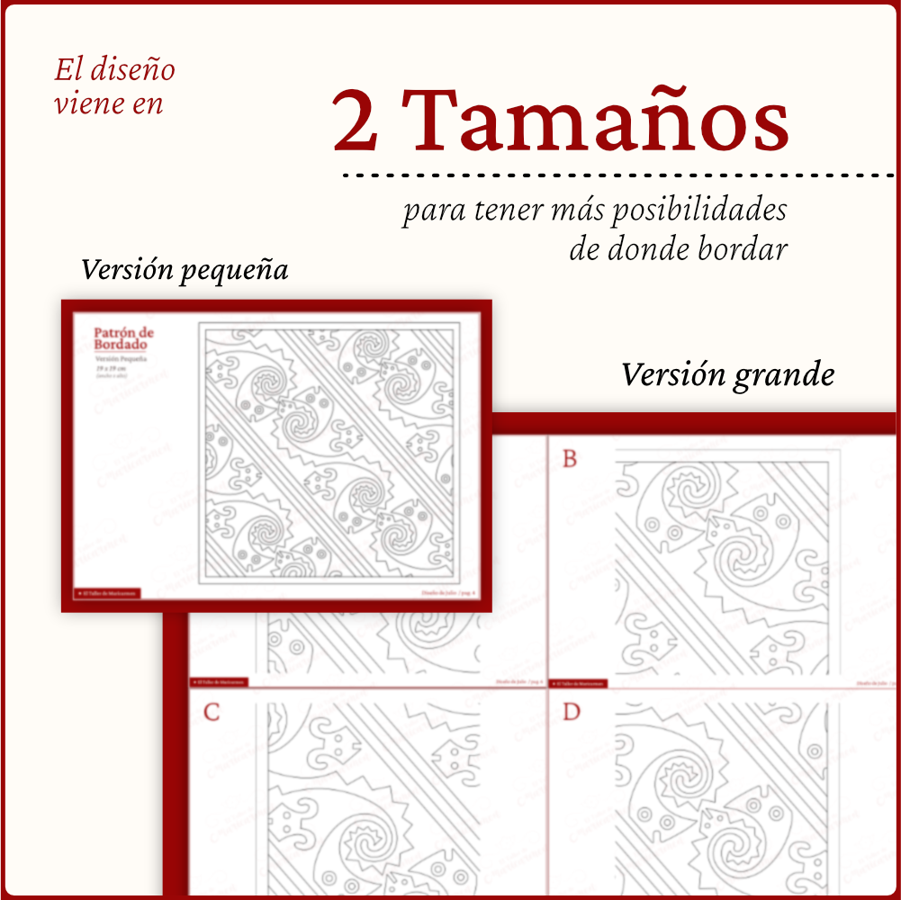 Patrón de Mantarraya Mochica - Imagen 3